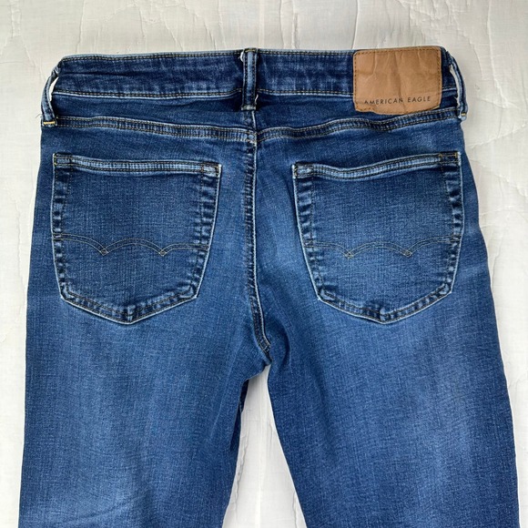 American Eagle Original Straight Jeans Medium Wash Men's 29x30 Denim - Picture 3 of 10